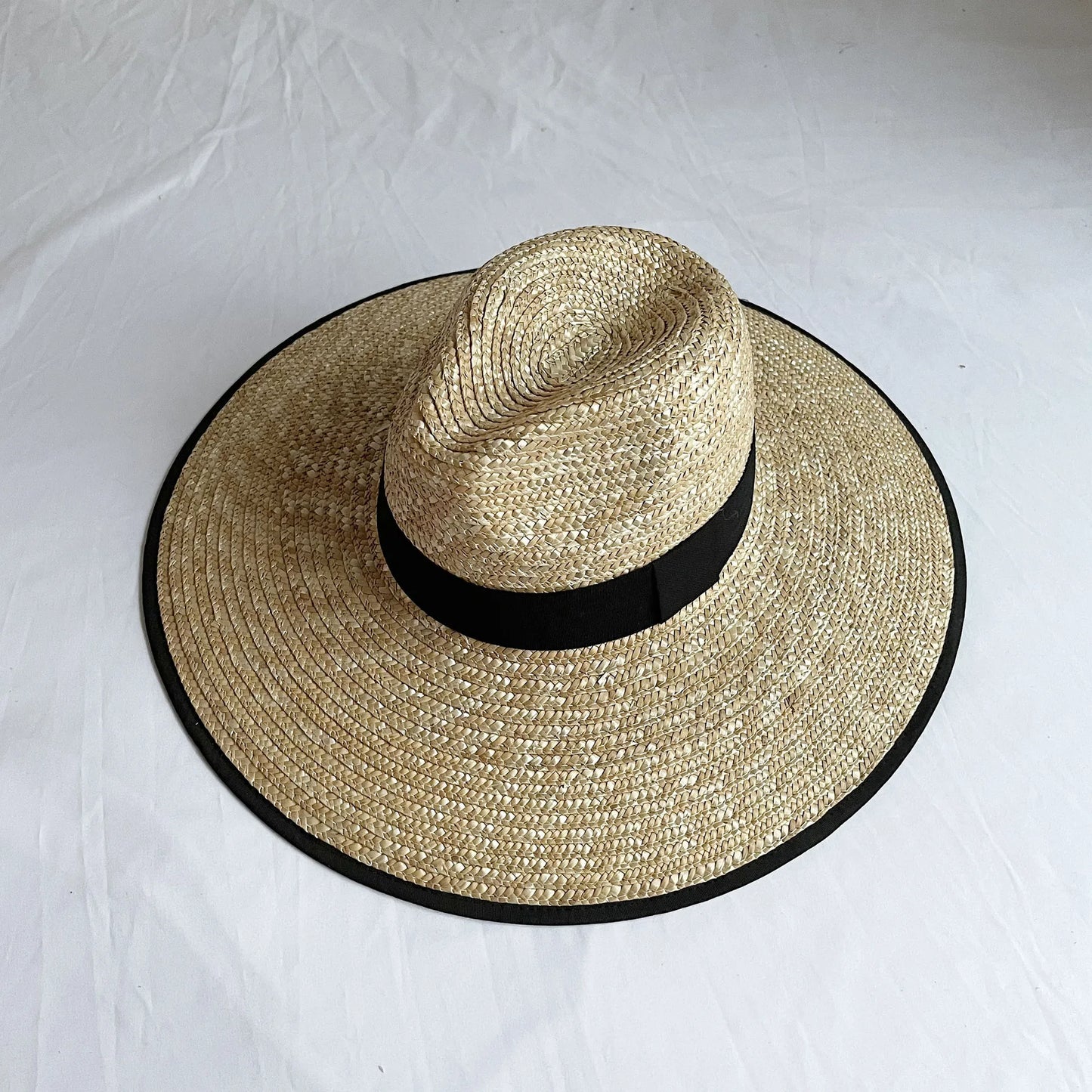 2023 New Natural Straw Panama Hats Handmade Wide Brim Summer Hats UV Woven Sun Hat Boho Style Beach Hat Tropical Gift Idea Her