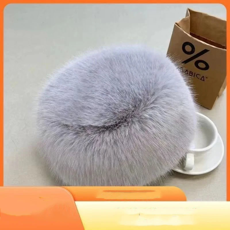 2024 New Fashion Women Winter Hat bucket hat Faux Fur Plush Russian Hat Warm Trooper Trapper Cap Beanies