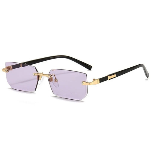 Retro Korean Sunglasses Seaside Frameless Eyeglasse Anti UV400