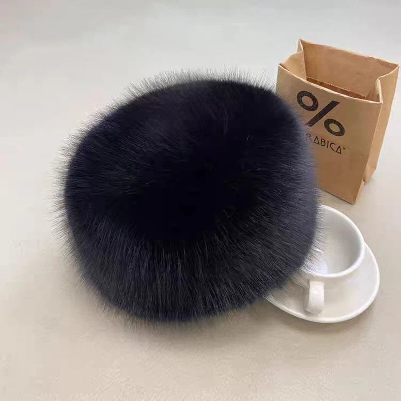 2024 New Fashion Women Winter Hat bucket hat Faux Fur Plush Russian Hat Warm Trooper Trapper Cap Beanies
