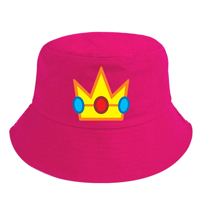 Super Marios Bros Children Bucket Hat Boy Anime Caps Girl Cartoon Hats Summer Casual Accessories Kids Fashion Cute Cap Gift 2025