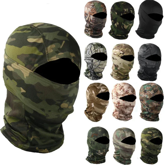 Tactical Camouflage Balaclava Hat Full Face Mask Skiing Cp Cycling Hunting Head Neck Cover Helmet Liner Cap Military Men Scarf