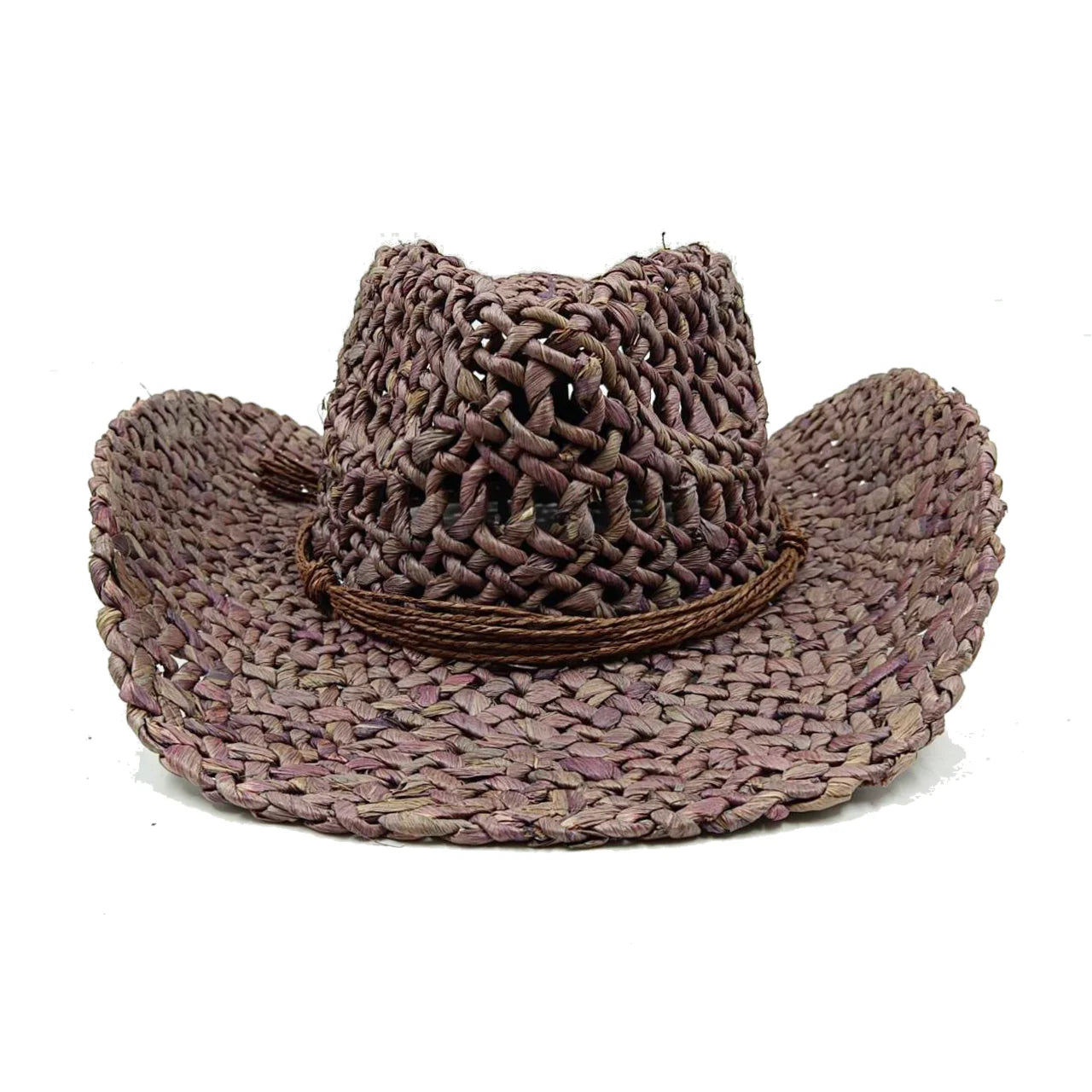 Cardboard Straw Cowboy Hat Panama Sun Hat Women's Outdoor Travel Western Cowboy Hat Men's sombrero vaquero