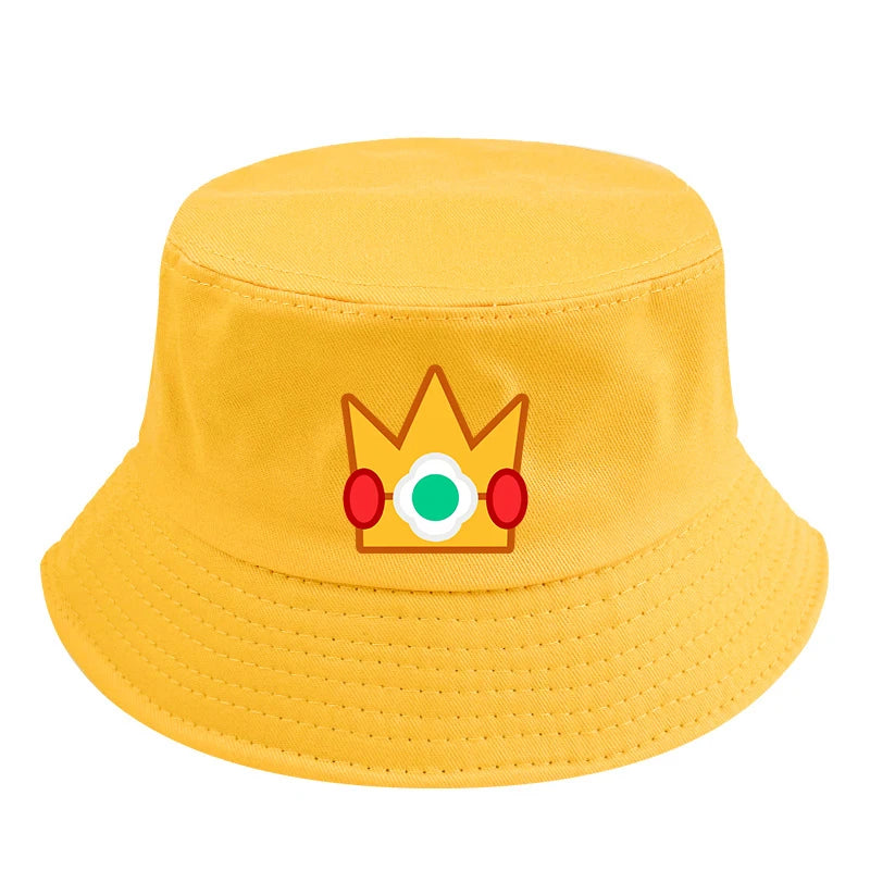 Super Marios Bros Children Bucket Hat Boy Anime Caps Girl Cartoon Hats Summer Casual Accessories Kids Fashion Cute Cap Gift 2025