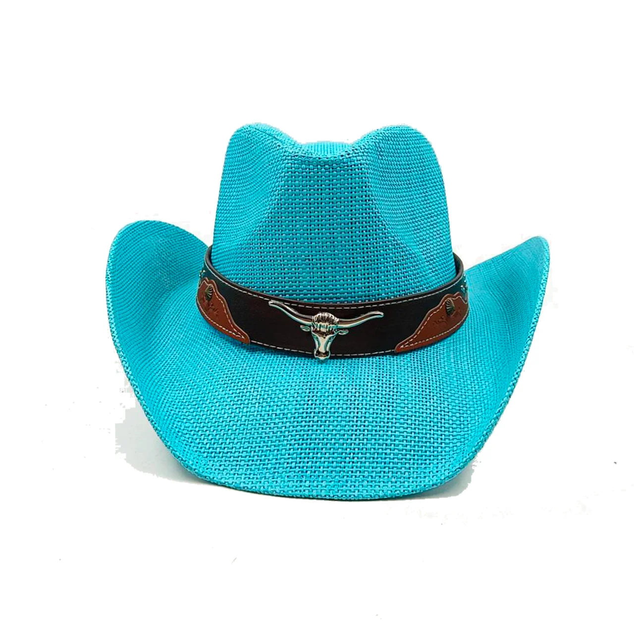 Cardboard Straw Cowboy Hat Panama Sun Hat Women's Outdoor Travel Western Cowboy Hat Men's sombrero vaquero