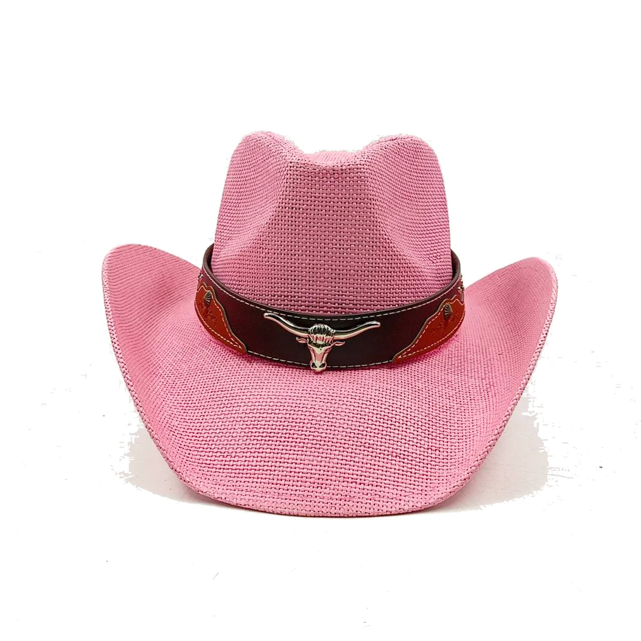 Cardboard Straw Cowboy Hat Panama Sun Hat Women's Outdoor Travel Western Cowboy Hat Men's sombrero vaquero