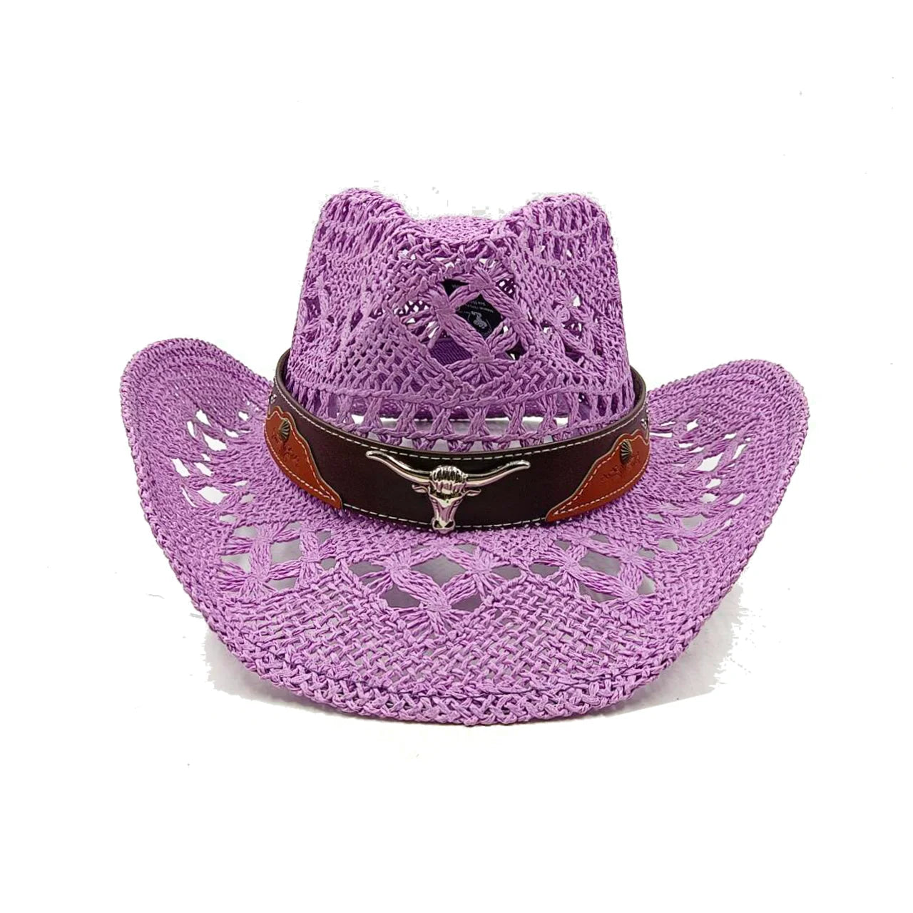 Cardboard Straw Cowboy Hat Panama Sun Hat Women's Outdoor Travel Western Cowboy Hat Men's sombrero vaquero