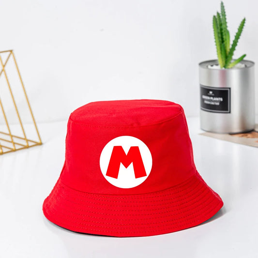 Super Marios Bros Children Bucket Hat Boy Anime Caps Girl Cartoon Hats Summer Casual Accessories Kids Fashion Cute Cap Gift 2025